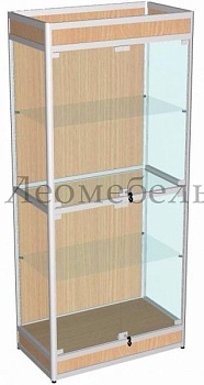 ВА-501-Д Витрина с подиумом из профиля и задней стенкой ДСП цвет Дуб сонома